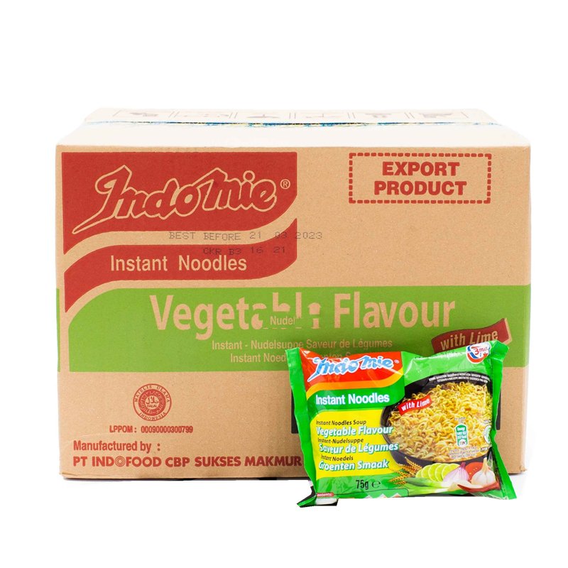 INDOMIE - Instant Nudeln Vegatarisch, 40er pack (40 X 75 GR) - Instant Nudeln