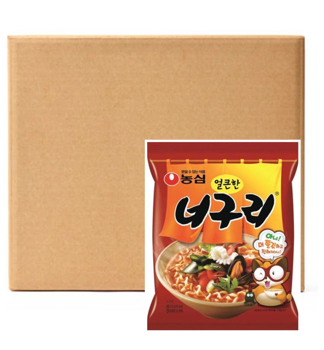 20er-Pack Nongshim Instant Nudelsuppe Neoguri Seafood & Scharf 20 x 120 g - Nudeln