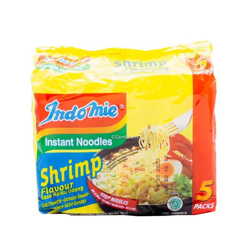 Indomie Instant Noodle Shrimp 5 x 70 g EU - Instant Nudeln