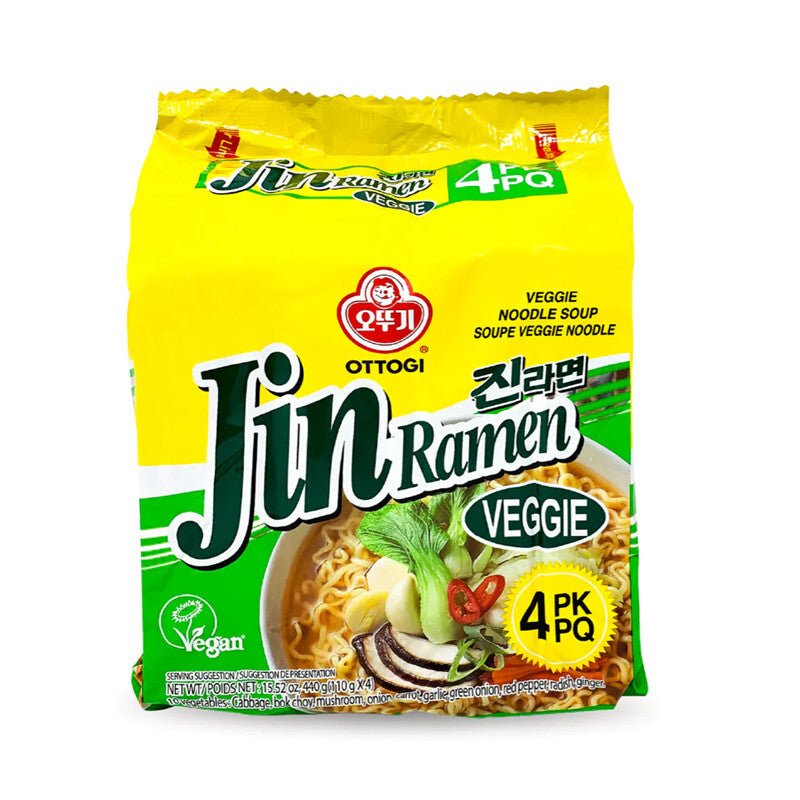 4er-Pack OTTOGI Jin Ramen Veggie 440 g - Nudeln