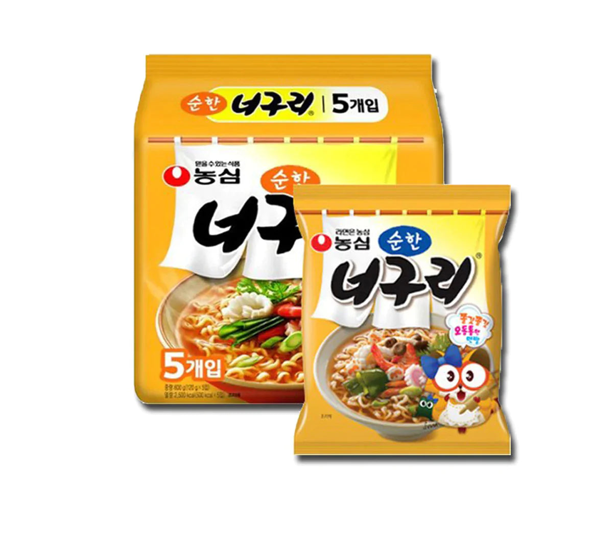 5er-Pack Nongshim Neoguri Seafood & Mild - MultiPack 5 x 120 g - Nudeln