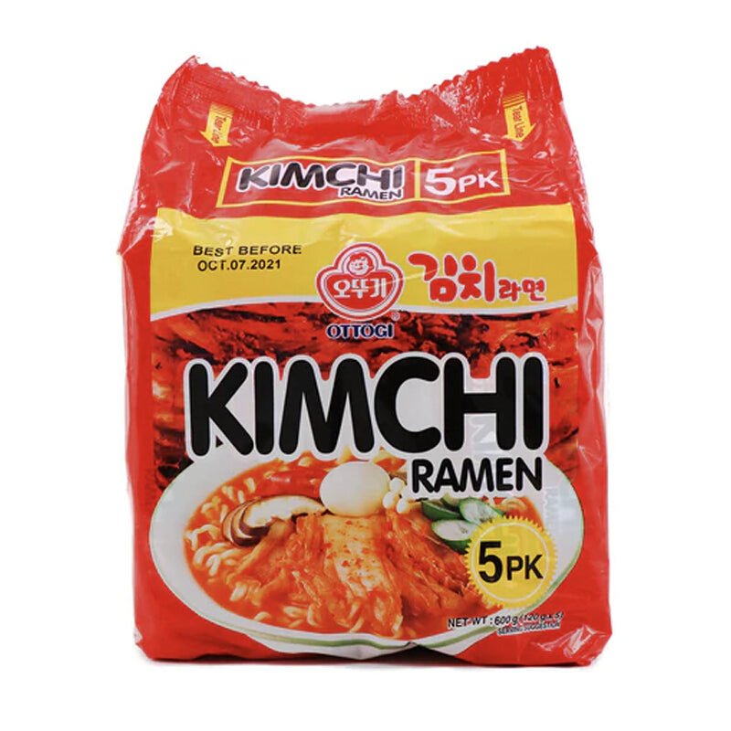 5er-pack OTTOGI Kimchi Ramyon 500 g - Nudeln