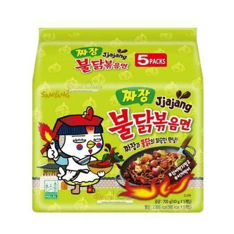 5er-Pack Ramen spicy Jjajang Samyang pack 5 x 140 g Instantnudeln - Instant Nudeln