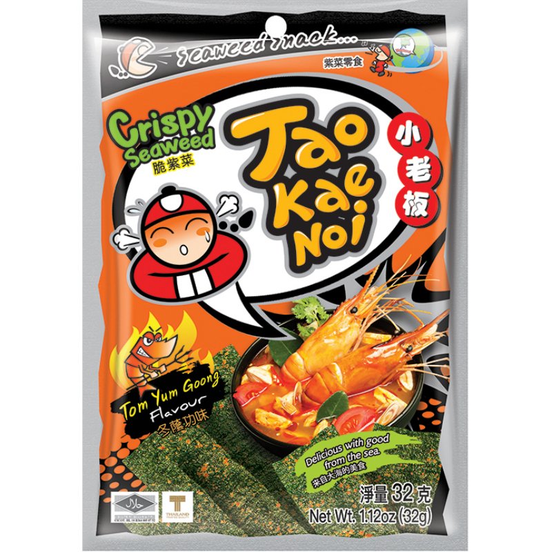 TAOKAENOI Seetang Tom Yum Goong 32 g -