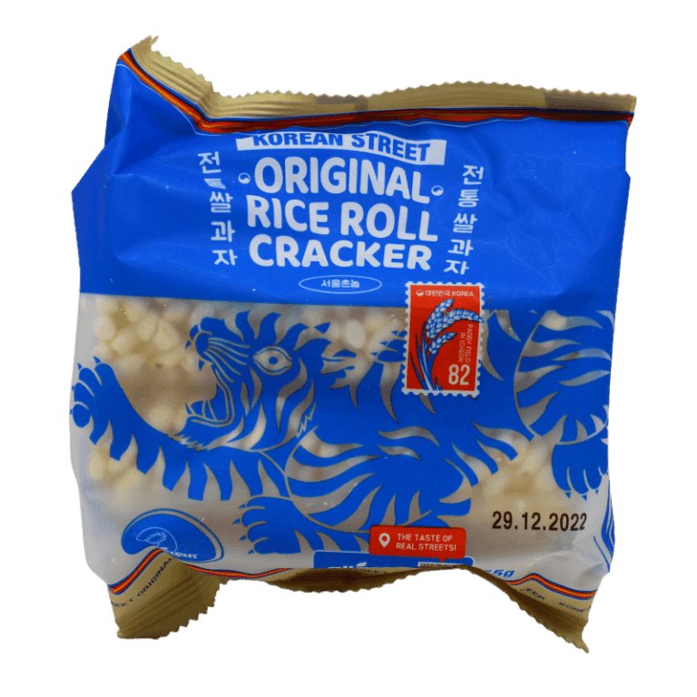 Allgroo Korean Street Rice Roll Cracker, Original Geschmack 55 g - Fertiggerichte & Konserven