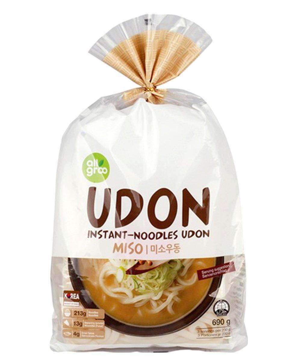 ALLGROO Udon Nudeln Miso 3 Portionen 690 g - Nudeln