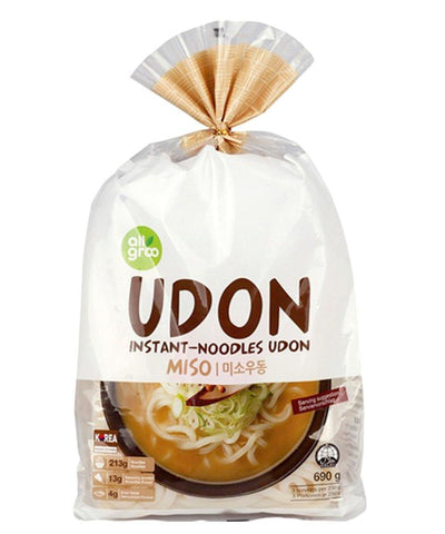 ALLGROO Udon Nudeln Miso 3 Portionen 690 g - Nudeln