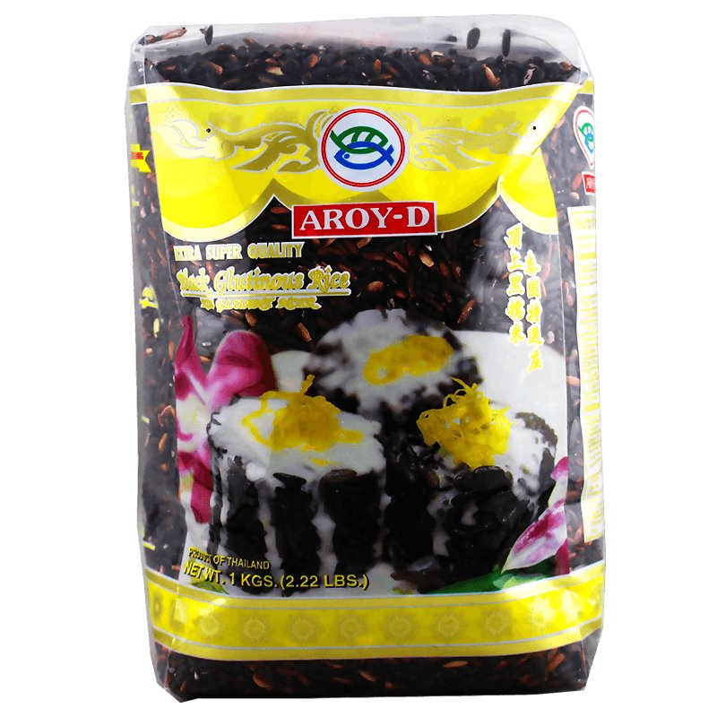 Aroy-D Thai Schwarzer Reis 1 kg - Fertiggerichte & Konserven