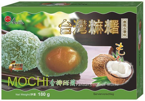 AWON Mochi mit Kokosnuss & Pandan 180 g - Snacks