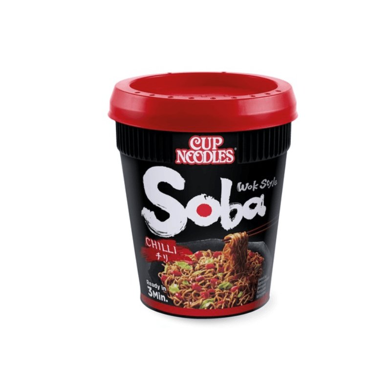 Becher Nissin Soba Instant-Nudeln mit Chili-Gewürzsauce 92 g - Nudeln