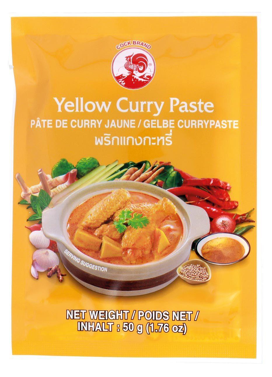 COCK Gelbe Currypaste 50 g - Gewürzsaucen & -pasten