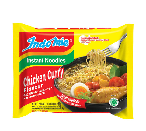 Indomie Chicken Curry Flavour 80 g - Nudeln