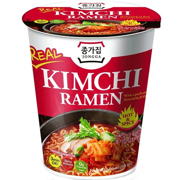 Jongga Cup Kimchi Ramen mit echtem Kimchi 85 g - Nudeln