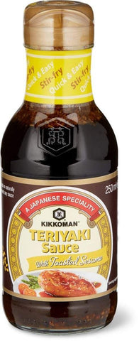 Kikkoman Teriyaki Sauce mit geröstetem Sesam 250 ml - Gewürzsaucen & -pasten