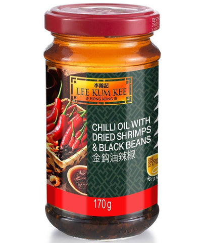 Lee Kum Kee Chili Öl mit Garnelen & Schwarzbohnen 170 g - Würzmittel & Saucen