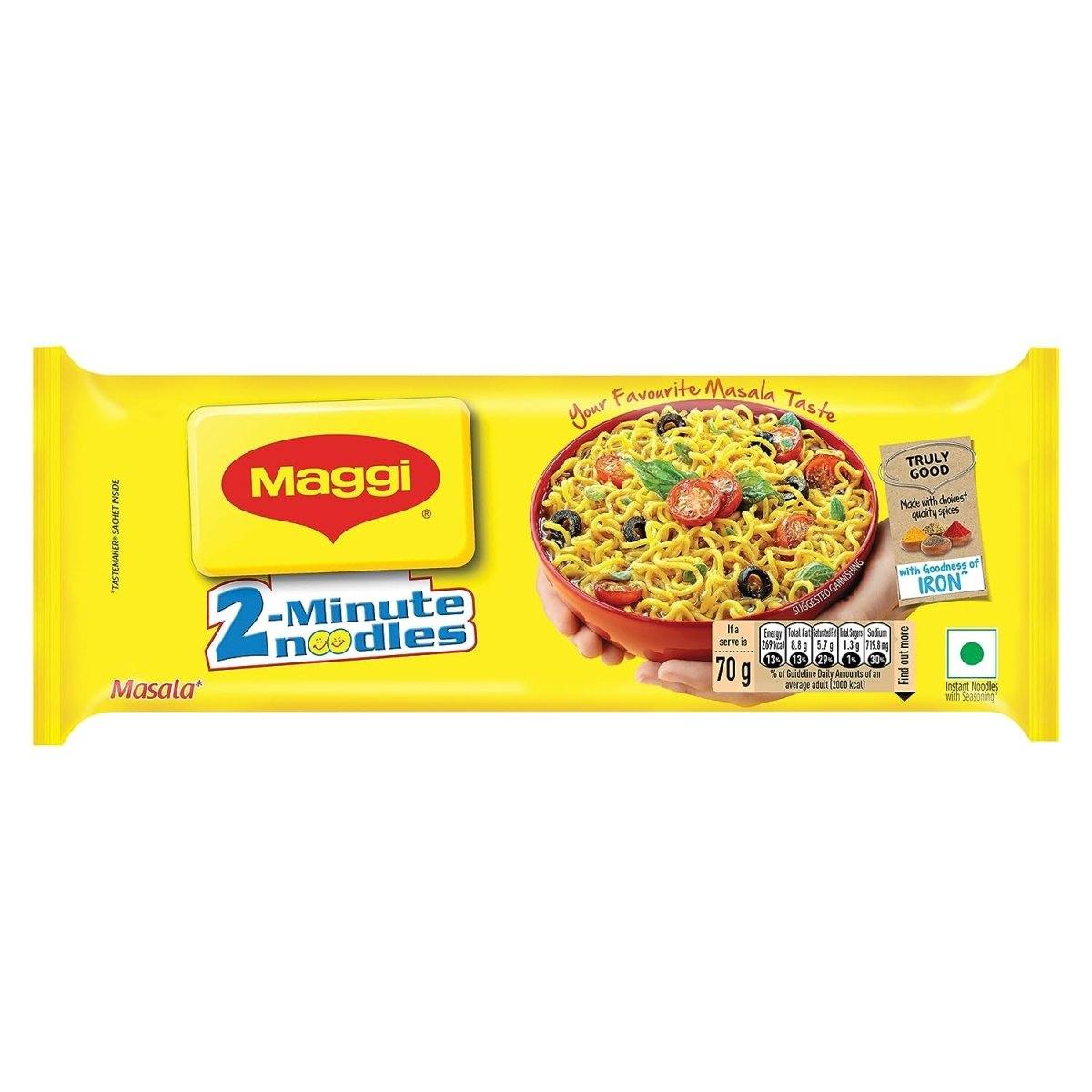 MAGGI 2-Min Masala Instantnudeln, 280 g Beutel - Instantnudeln