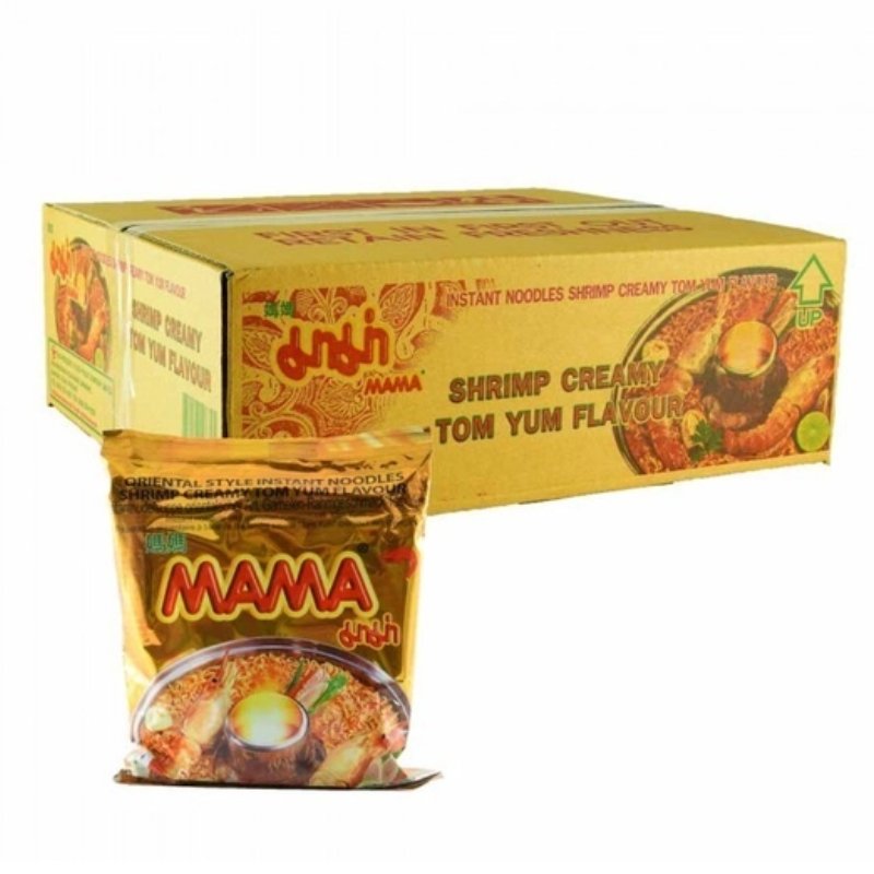 Mama Instant Noodles Shrimp Creamy 30 x 55 g 1 box - Nudeln