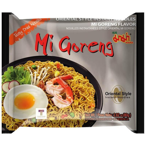 Mama Instant Nudelsuppe Orientalische Art, Mi Goreng Geschmack 90 g - Nudeln