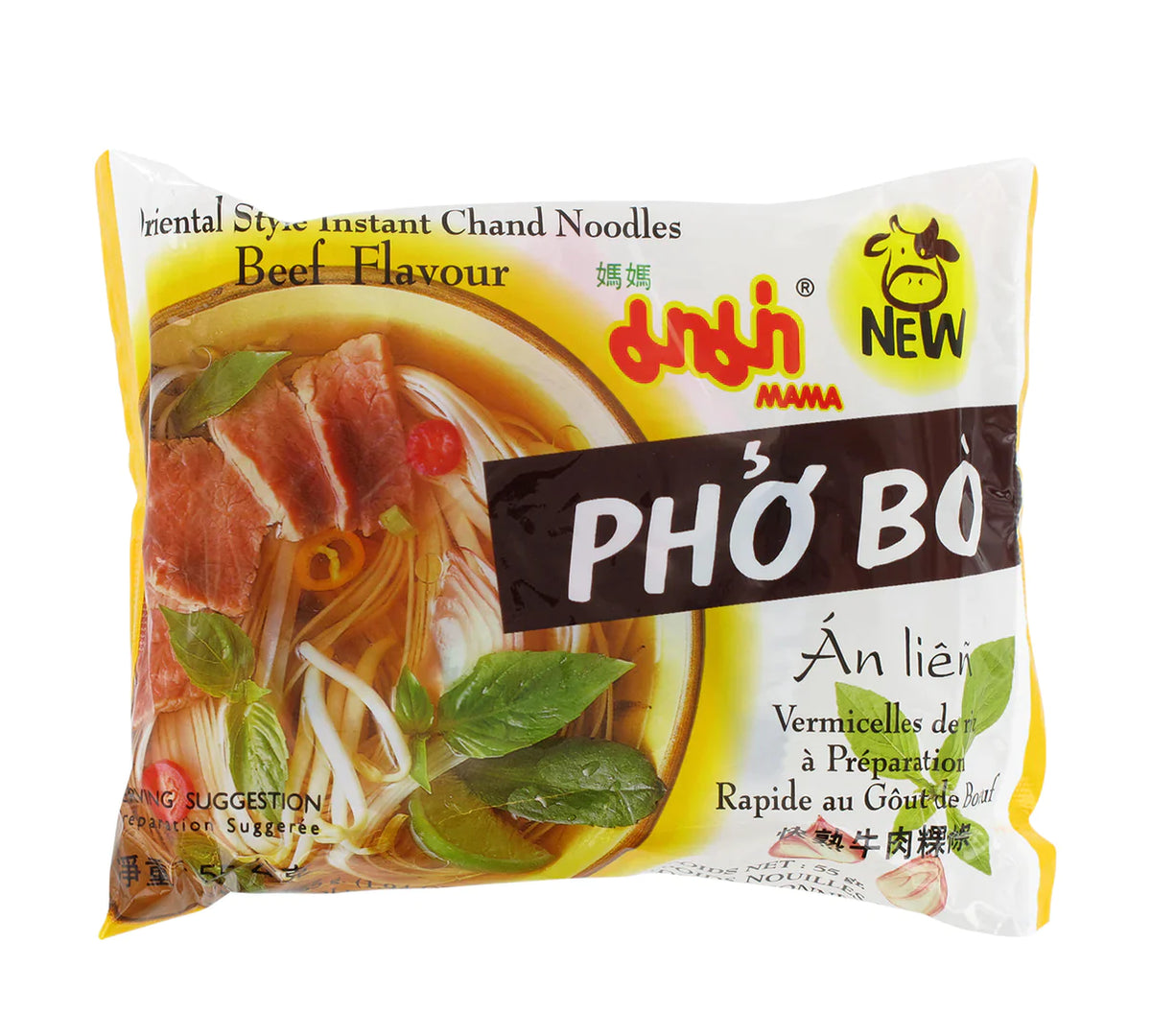 MAMA Instant-Reisnudeln Chand Pho Bo Rind - 55 g - Nudeln