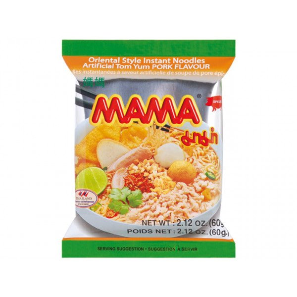 MAMA Instant Tom Yum Schweinefleisch Nudeln 60 gram - Nudeln