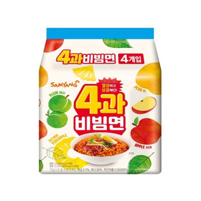 MHD: 03.10.2023 Samyang 4 gwa Bibimmyeon Multi 520 g 130 g x 4 - Instant Nudeln