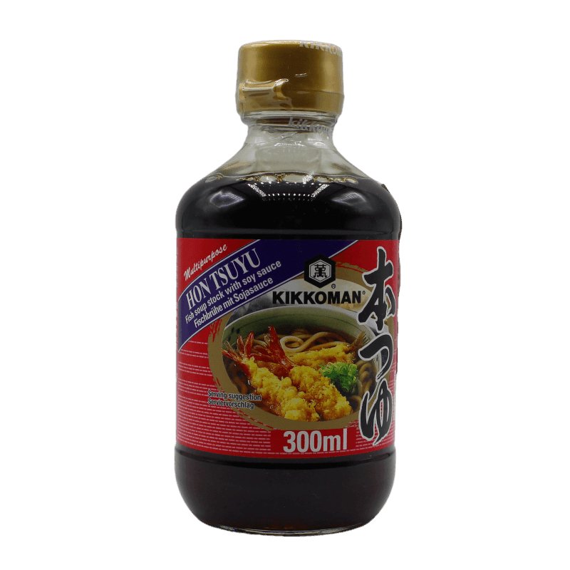 MHD:15.08.2023 Kikkoman Hon Tsuyu, Fischbrühe mit Sojasauce 300 ml - Saucen