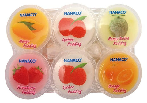 NANACO Puddingmix aus 5 Sorten Litschi Mango Honigmelone 480 g - Snack Foods