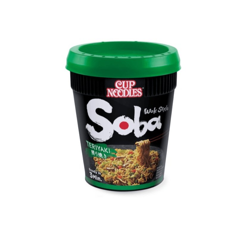 Nissin Instant Weizen Nudeln Soba Teriyaki 90 g - Nudeln