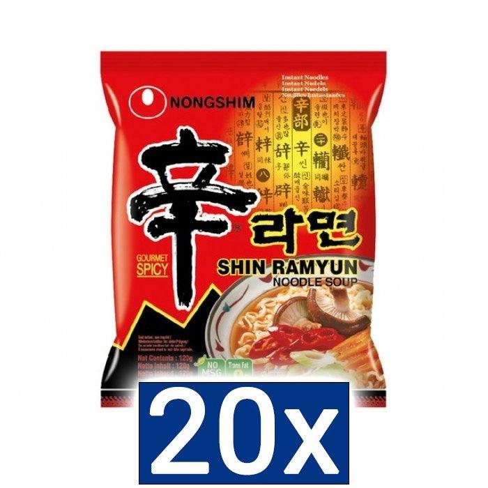 Nongshim - Shin Ramyun - Koreas Nr.1 - hot & spicy - Sparbox 20 x 120 g -