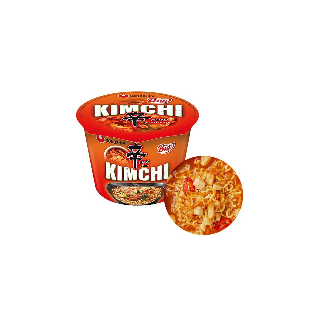 Nongshim Becher Nudeln Kimchi Big Schüssel 112 g - Nudeln