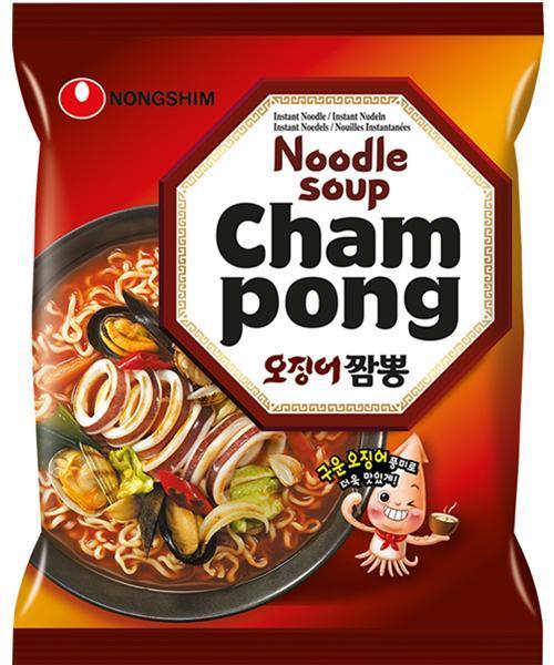 Nongshim Cham Pong Instantnudeln Seafood 124 g - Nudeln