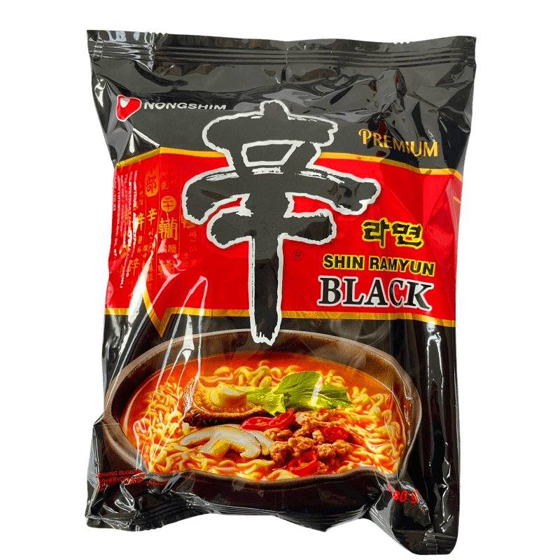 Nongshim Shin Ramyun, Premium Mild Würzig, schwarz 130 g - Nudeln