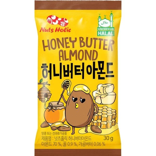 NutsHolic Roasted Almond Honey Butter 30g - Snack Foods