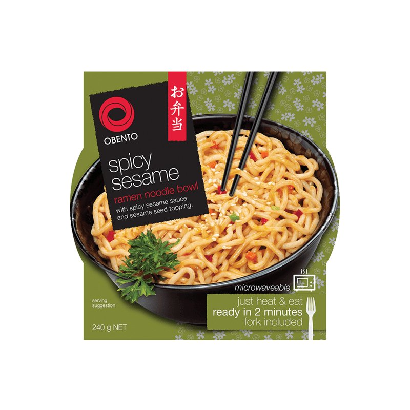 Obento Scharf Sesam Ramen Nudel Bowl240 g - Nudeln