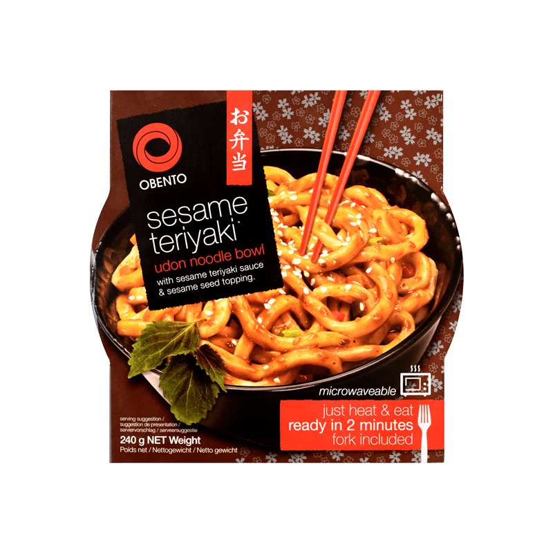 Obento Sesam Teriyaki Udon Nudel Schüssel 240 g - Nudeln