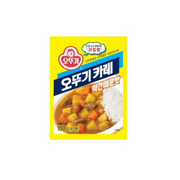 Ottogi Curry Pulver Medium 100 g - Gewürzsaucen & -pasten