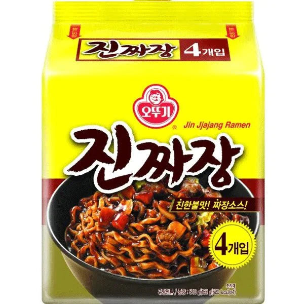 OTTOGI Instant Nudeln Jin Jjajang Ramen 130 g x 4 - Nudeln