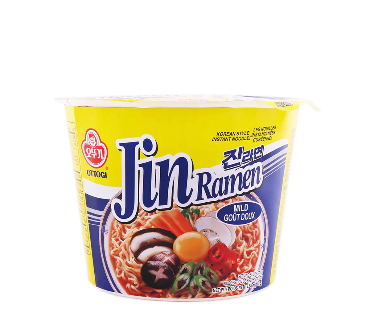 Ottogi Jin Ramen Mild Becher 65 g - Nudeln