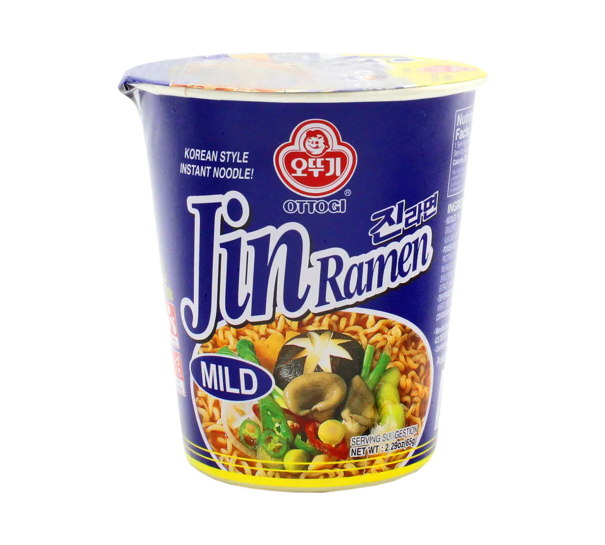 Ottogi Jin Ramen Mild Cup 65 g - Nudeln