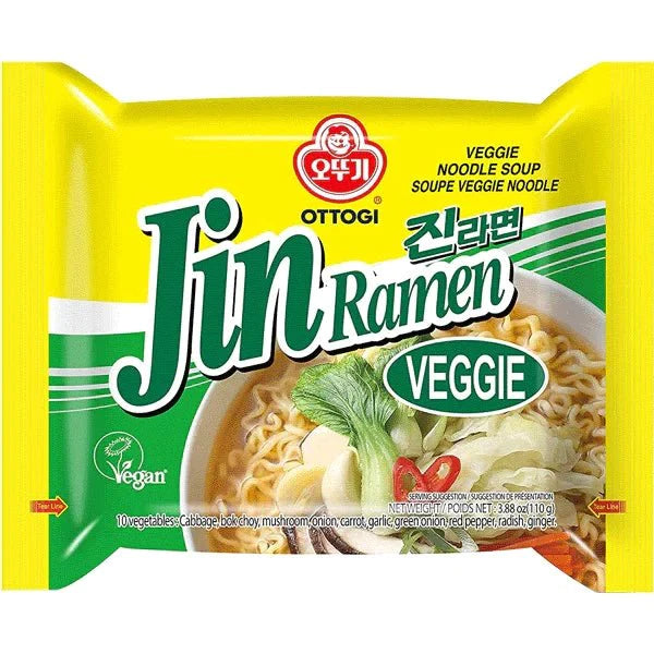 Ottogi Jin Ramen Veggie 110 g - Nudeln