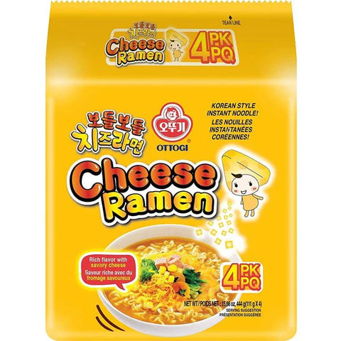 Ottogi Käse Ramen Multipack 4 x 111 g - Nudeln