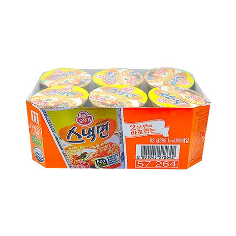 OTTOGI Snack-Ramen Nudelbecher –62 g x 6 MHD: 13.06.2023 - Instantnudeln