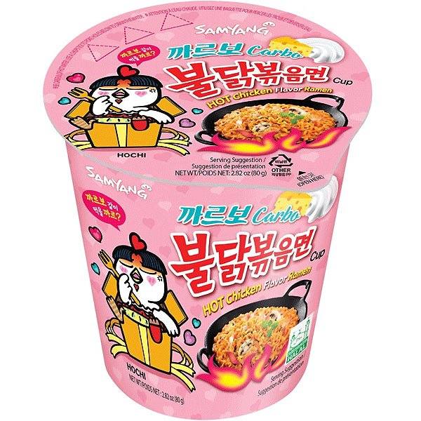 Samyang Buldak Hot Chicken Carbonara Bowl 80 g - Instant Nudeln