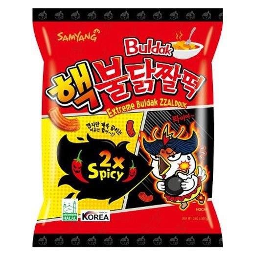 Samyang Extreme Buldak Zzaldduk 2 x Spicy Chips 80 g - Chips