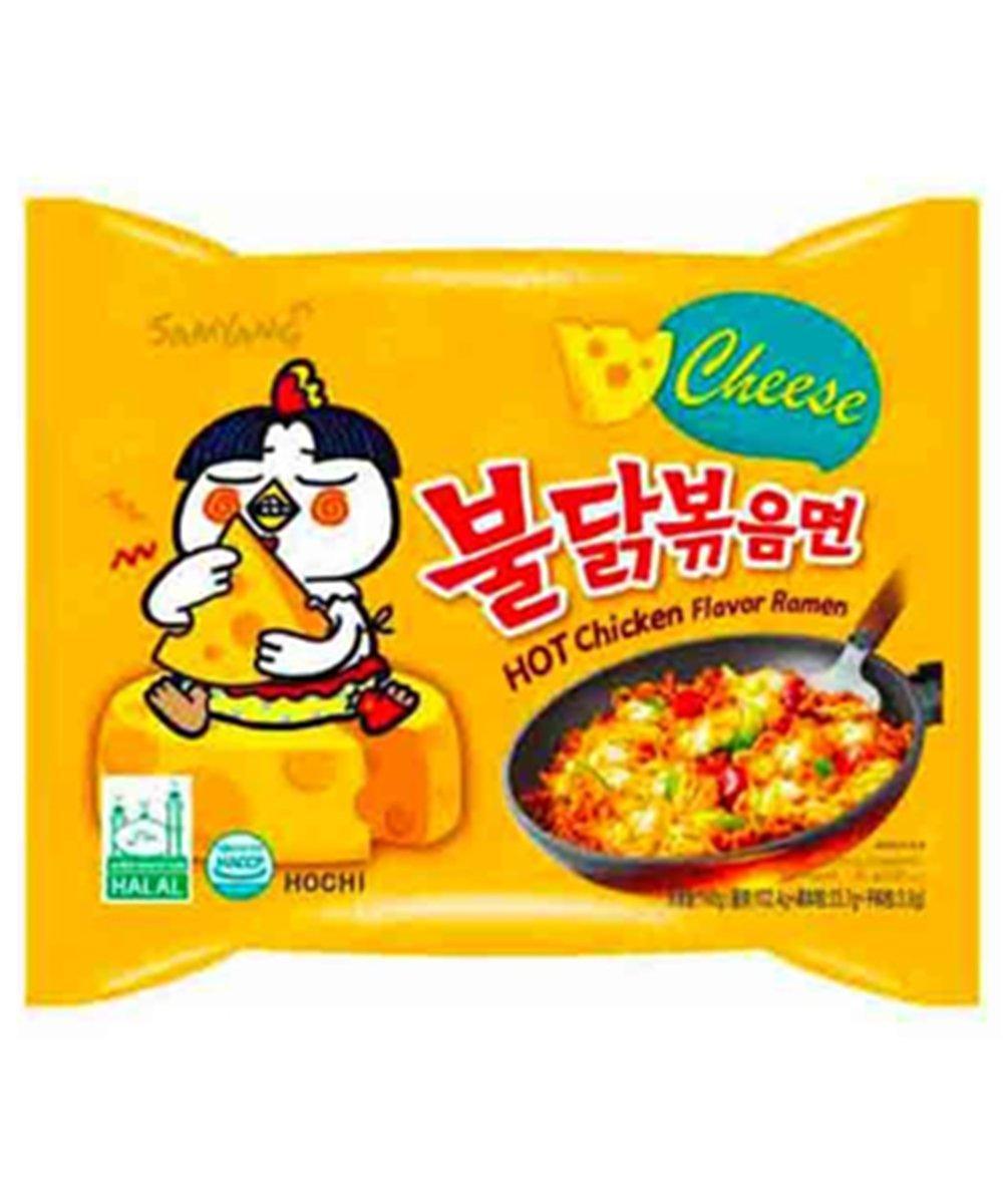 Samyang Hot Chicken Ramen Käse Geschmack 140 g - Instant Nudeln