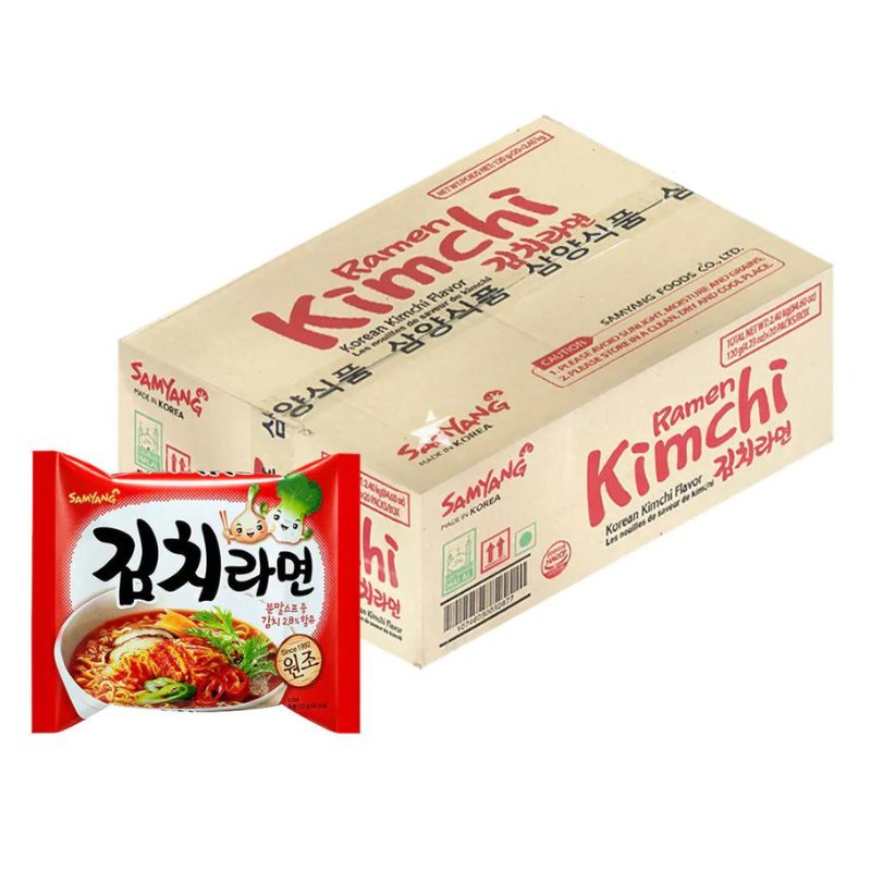 Samyang Korean Kimchi Flavour Noodle Soup 120 g x 20 1Box - Instant Nudeln