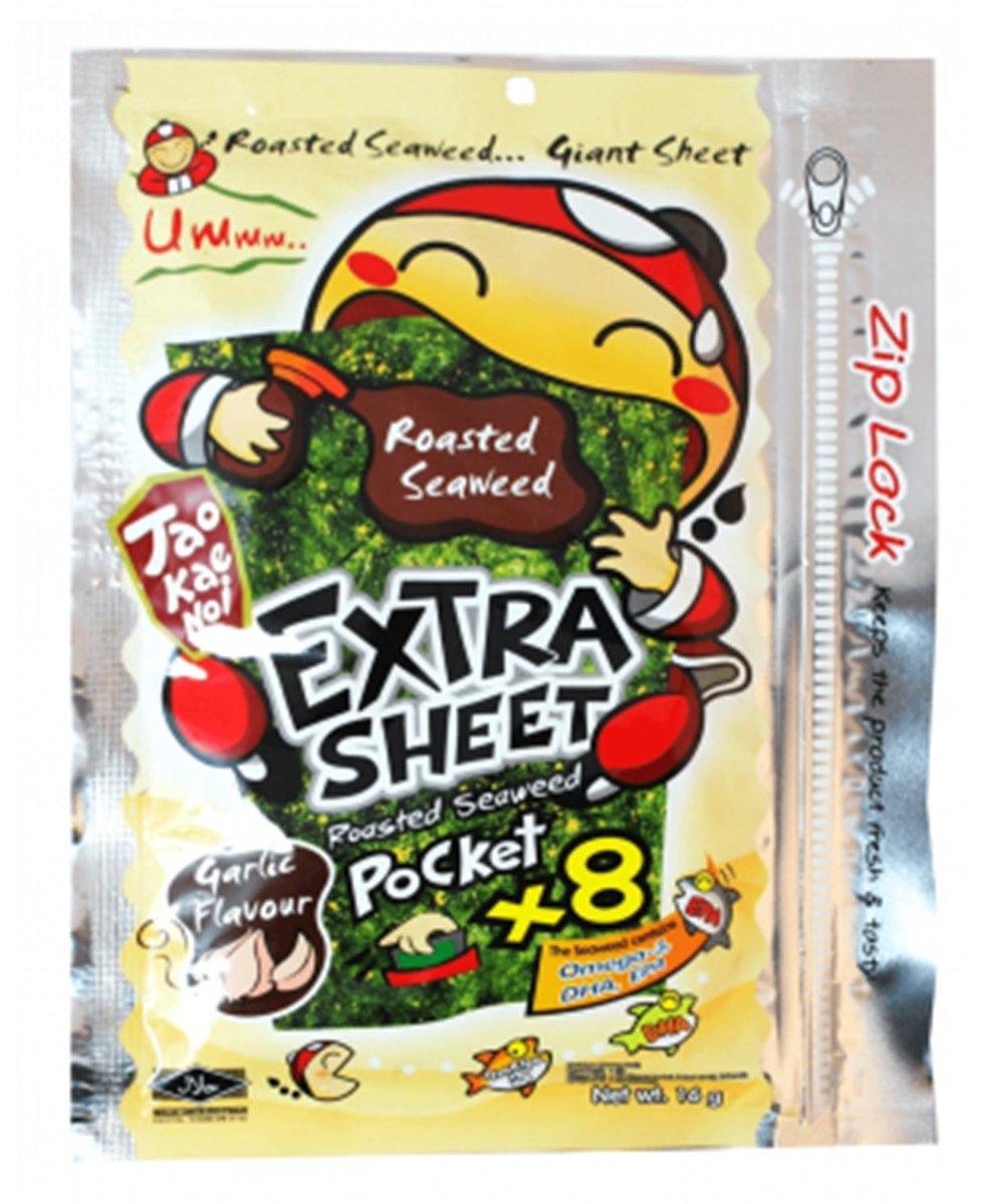 TAOKAENOI Seetang Extra Sheet Knoblauch 12 - Snacks