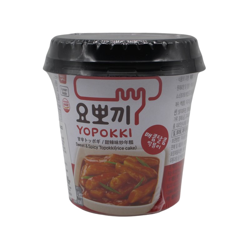 Young Poong Yopokki Instant Topokki Cup, Koreanische gebratene Reiskuchen süß-scharf 120 g - Fertiggerichte & Konserven