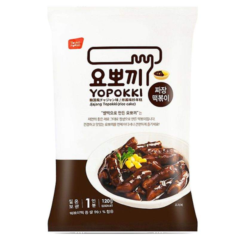 YOUNG POONG Yopokki Jjajang Topokki Reiskuchen 120g - Fertiggerichte & Konserven