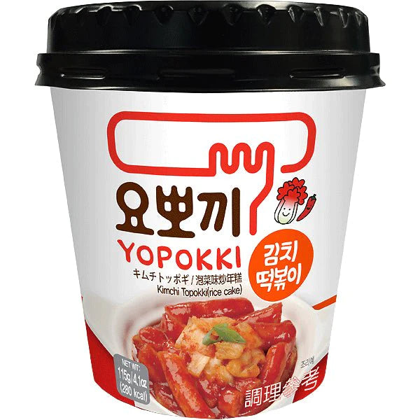 Young Poong Yopokki Reiskuchen Tasse Kimchi 115 g - Fertiggerichte & Konserven